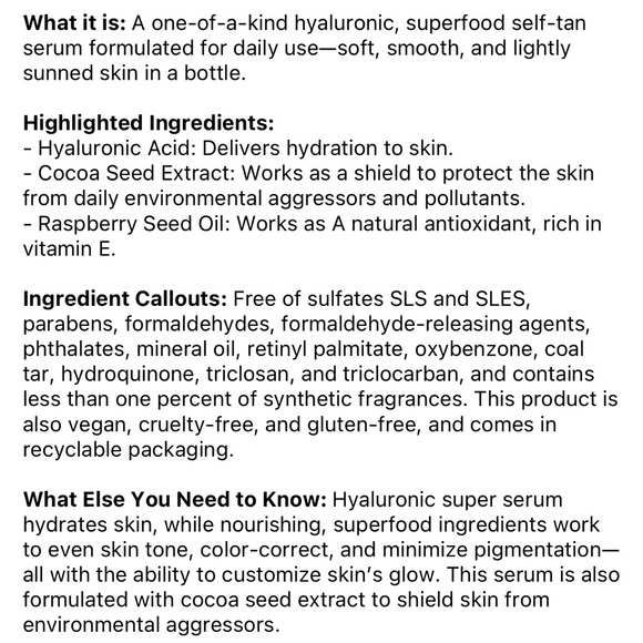 Tan-Luxe Super Glow Hyaluronic Acid Self Tanner - Picture 2 of 3